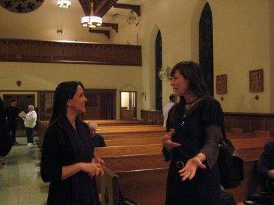 Two composers chat at the 2010 Local Composers Concert